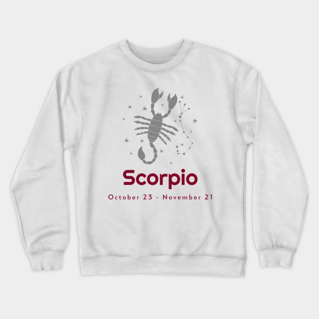 Scorpio Crewneck Sweatshirt by Conundrum Cracker